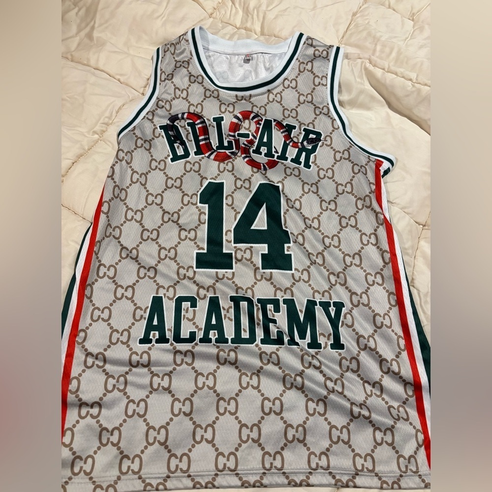 #14 The Fresh Prince of Bel Air Academy Men Basketball Jersey, 90s Basketball Sm